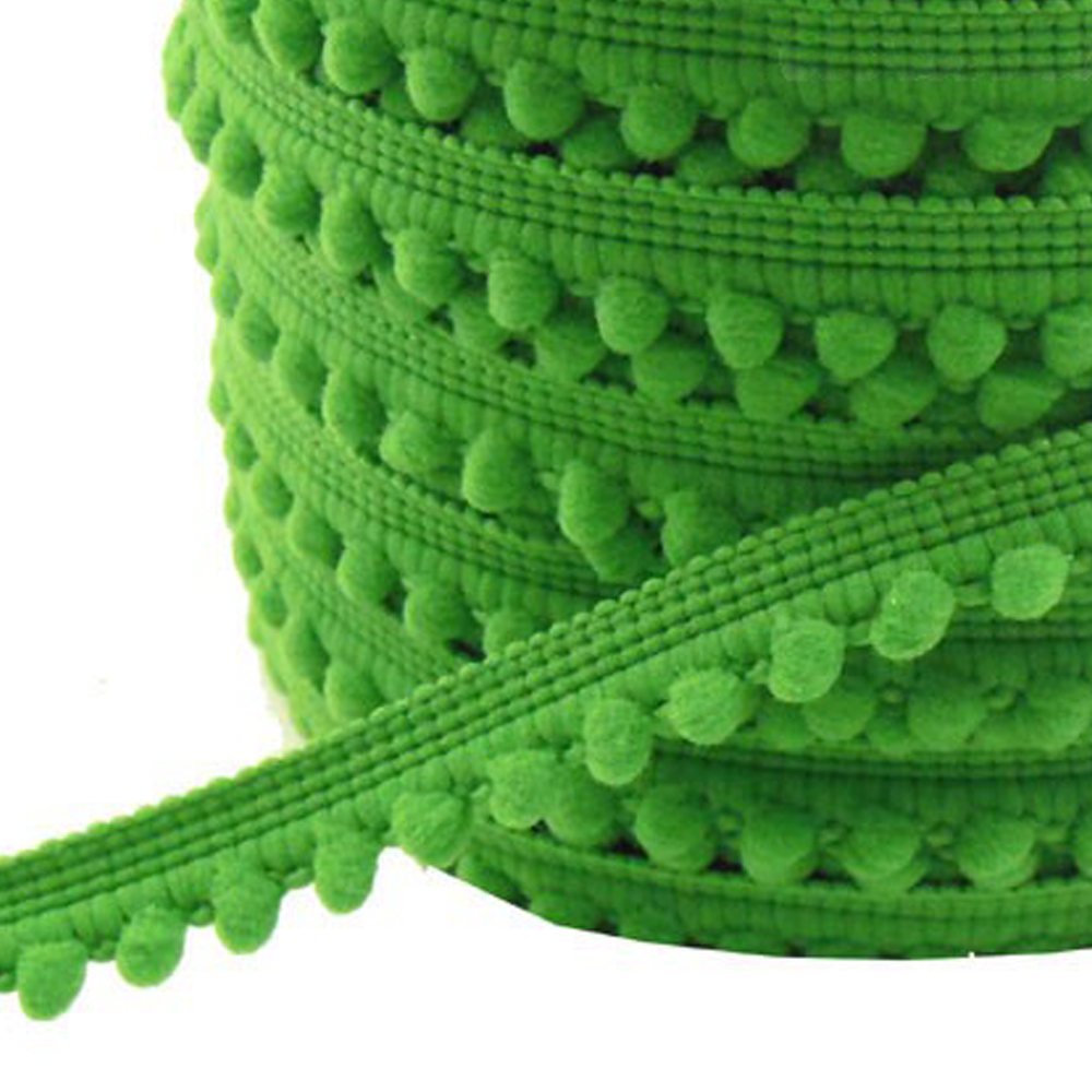 Galon pompons petits 1,2cm vertandalousie2 Galon pompons petits 1,2cm vertandalousie2