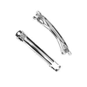 LOT BARRETTES 05CM argent