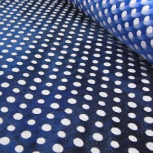 ORGANZA POIS 48CM bleu