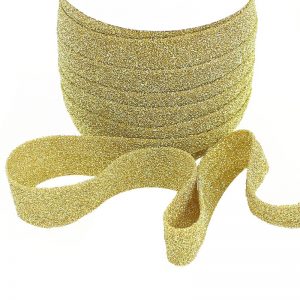 Ruban brillance laser 02cm dore