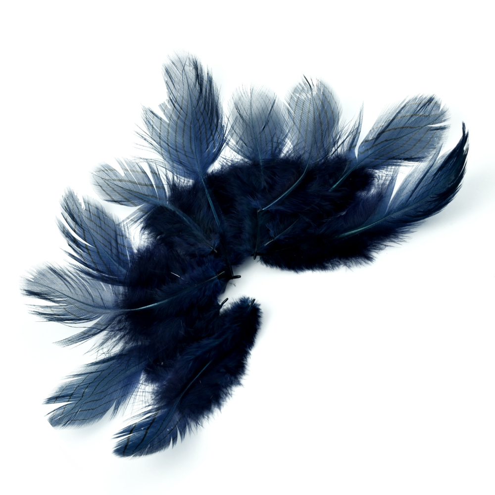 SACHET PLUMES FAISAN ARGENTÉES 08 10CM bleumarin SACHET PLUMES FAISAN ARGENTÉES 08 10CM bleumarin