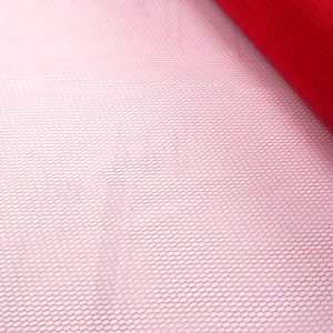 TULLE HEXAGONAL 48CM rouge