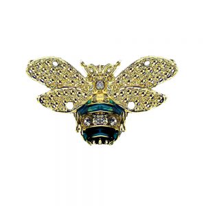 abeille avec strass