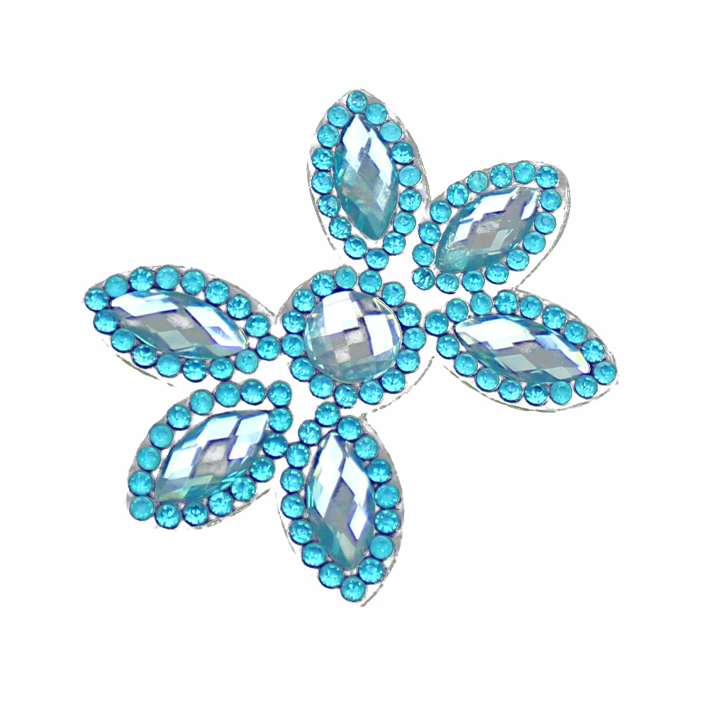 application 6 petales turquoise application 6 petales turquoise