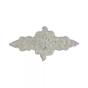 applique brode cateline argent