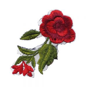 applique brode petite fleur