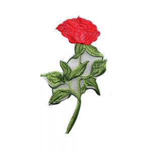 applique brode rose 2
