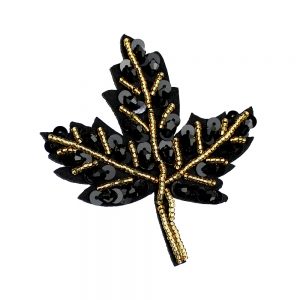 applique feutrine erable noir 2
