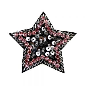 applique feutrine etoile argent