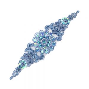 applique rosseta bleu prusse