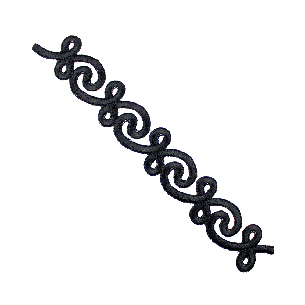 applique thermocollant baroque noir applique thermocollant baroque noir