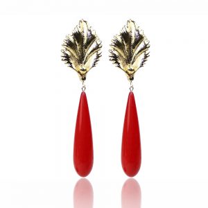 boucles doreille coral