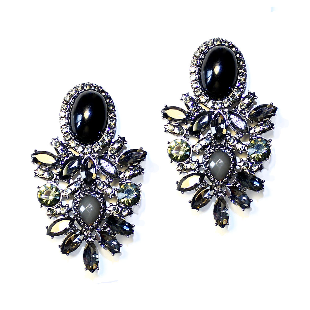 boucles doreilles mina bleu noir boucles doreilles mina bleu noir