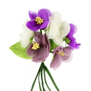 bouquet feuilles moet or mauve