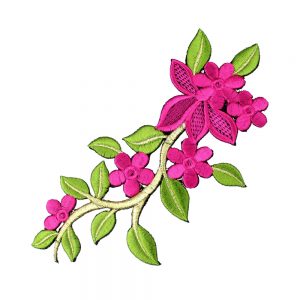 branche fleur brodee bougainvillea