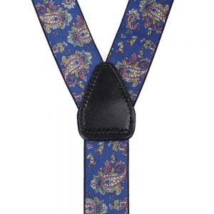bretelles paisley bleu de prusse 2