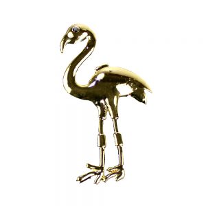 broche flamant or