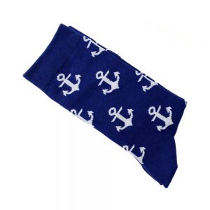 chaussettes ancre bleu outremer