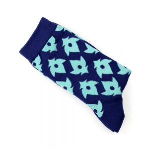 chaussettes fleur de lys jade 2