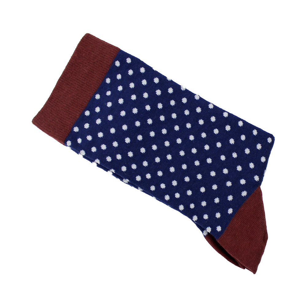 chaussettes pois bleu marin chaussettes pois bleu marin