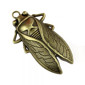 cigale metallique bronze