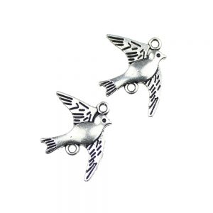 colombe laiton 2 unites or argent