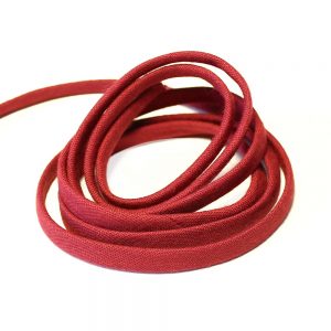cordon spaghetti coton 07 mm grenat