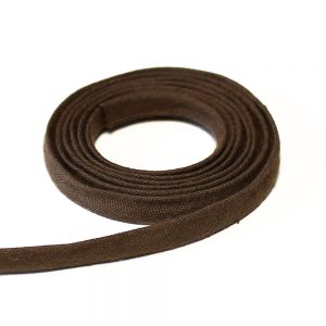 cordon spaghetti coton 07 mm marron fonce