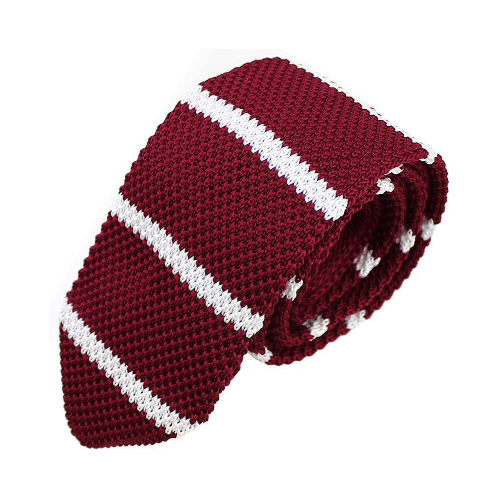 cravate adam croche rayures grenat cravate adam croche rayures grenat