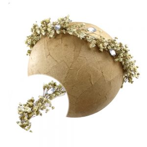 diademe en cristal vega ecru