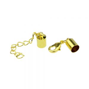 embouts cordon soie 5mm or