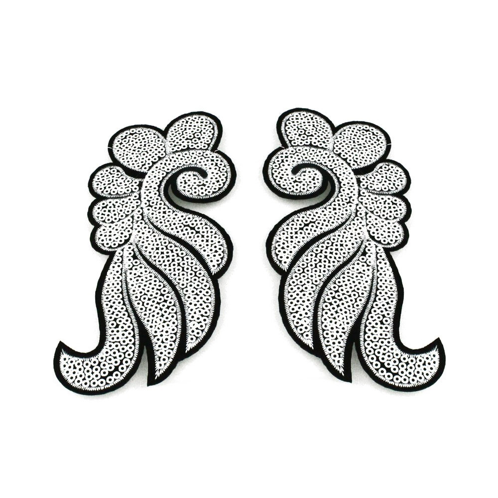epauliere a sequins blanc epauliere a sequins blanc