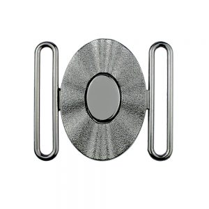 fermoir metal ovale 50 mm argent 2