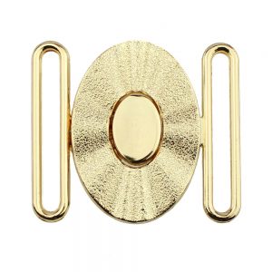fermoir metal ovale 60mm or