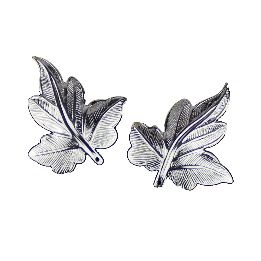 feuille lierre laiton (2 unites) argent feuille lierre laiton (2 unites) argent