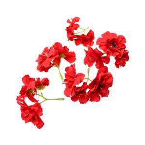 fleur celia 5 unites rouge