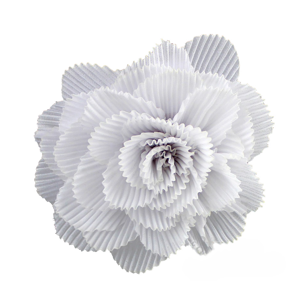fleur plisse 11 cm blanc fleur plisse 11 cm blanc