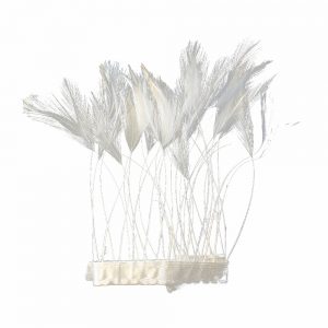 galon fleches coq 12 cm ecru