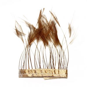 galon fleches coq 12 cm tabac