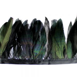 galon plumes canard mini schlappen noir