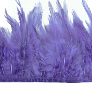 galon plumes coq lilas