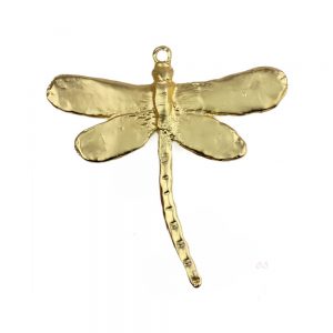libellule grande laiton or