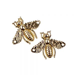 mouche zamak (2 unites) dore