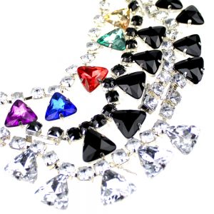 ornement bijou triangles 19x2 5 cm