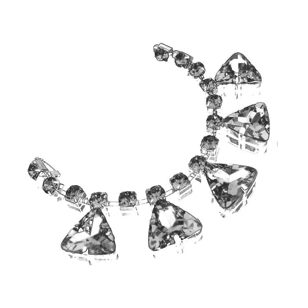 ornement bijou triangles 19x2 5 cm argent ornement bijou triangles 19x2 5 cm argent