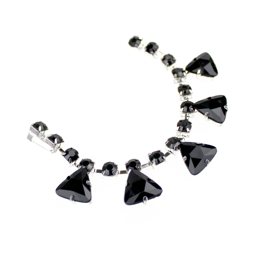 ornement bijou triangles 19x2 5 cm noir ornement bijou triangles 19x2 5 cm noir