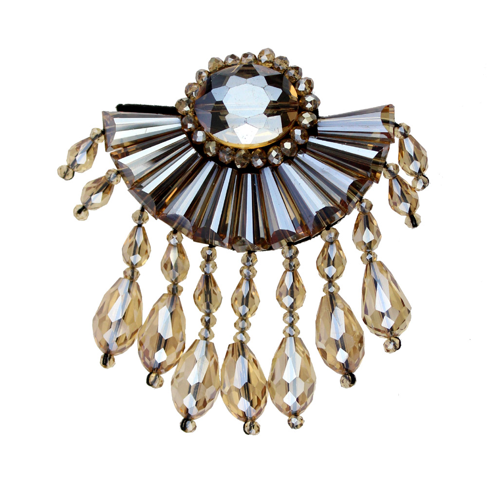 ornement pierres eventail beige ornement pierres eventail beige