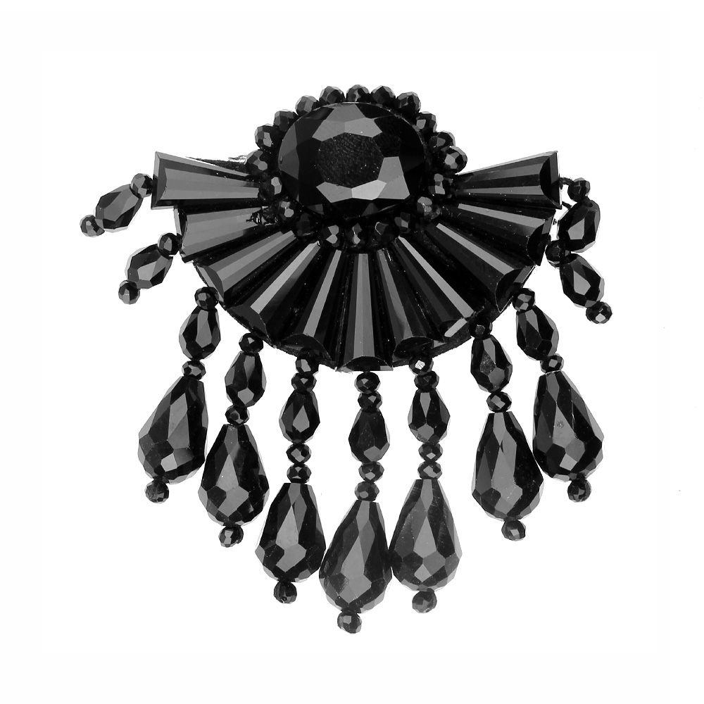 ornement pierres eventail noir ornement pierres eventail noir