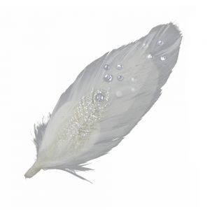 pads plume lise blanc