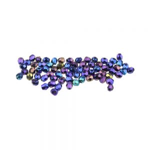 perle cristal facettes 04mm multicolore